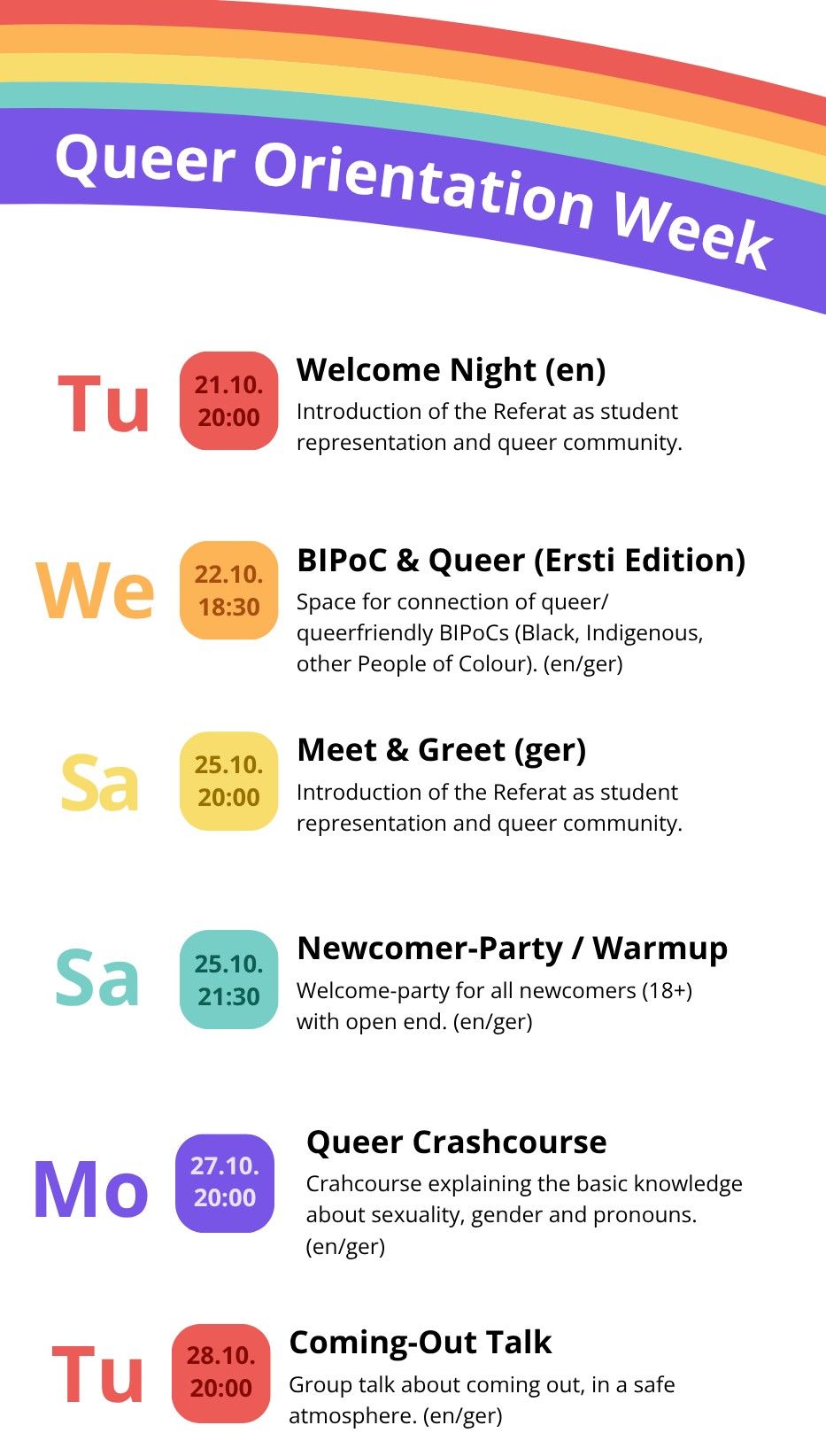 Queer Orientation Week WiSe 2025/26